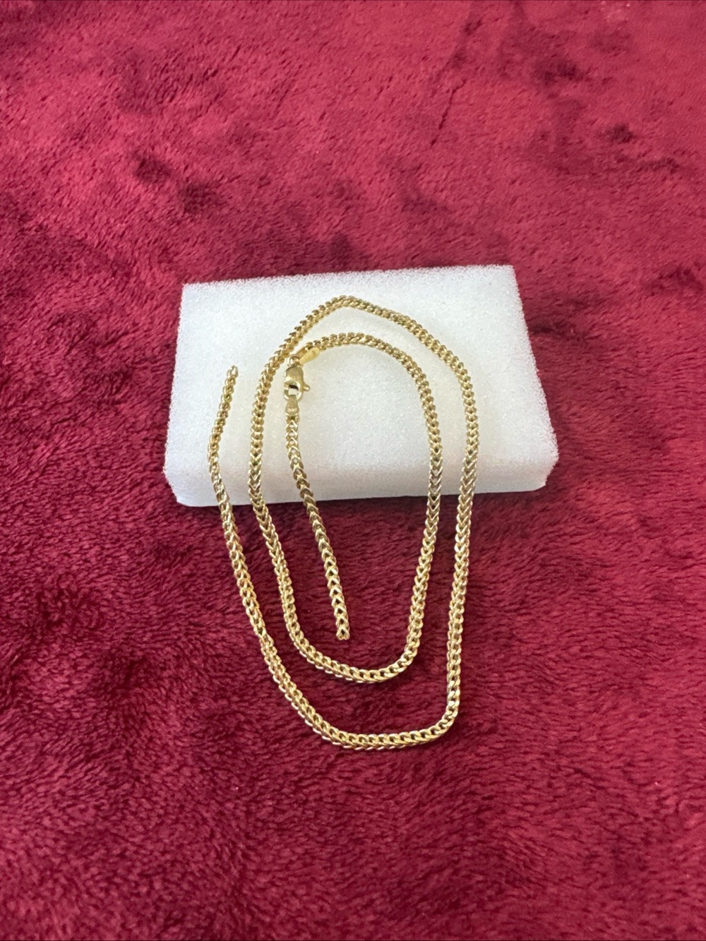 10K Yellow Gold Franco Chain 18” 2mm 4.9g Broken Needs Solder Repair